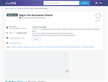 Tablet Screenshot of migro-tex.firmy.zumi.pl